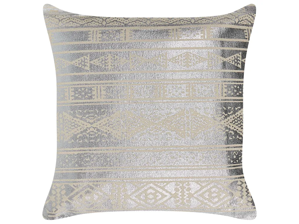 Set of Decorative Cushions OUJDA Cotton 50 x 50 cm Silver