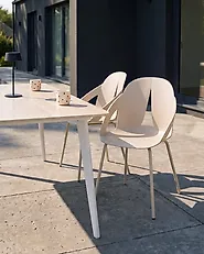 Set of 2 Garden Chairs BOLGHERI Beige_1182796