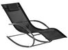 Steel Rocking Sun Lounger Black CARANO II_812661