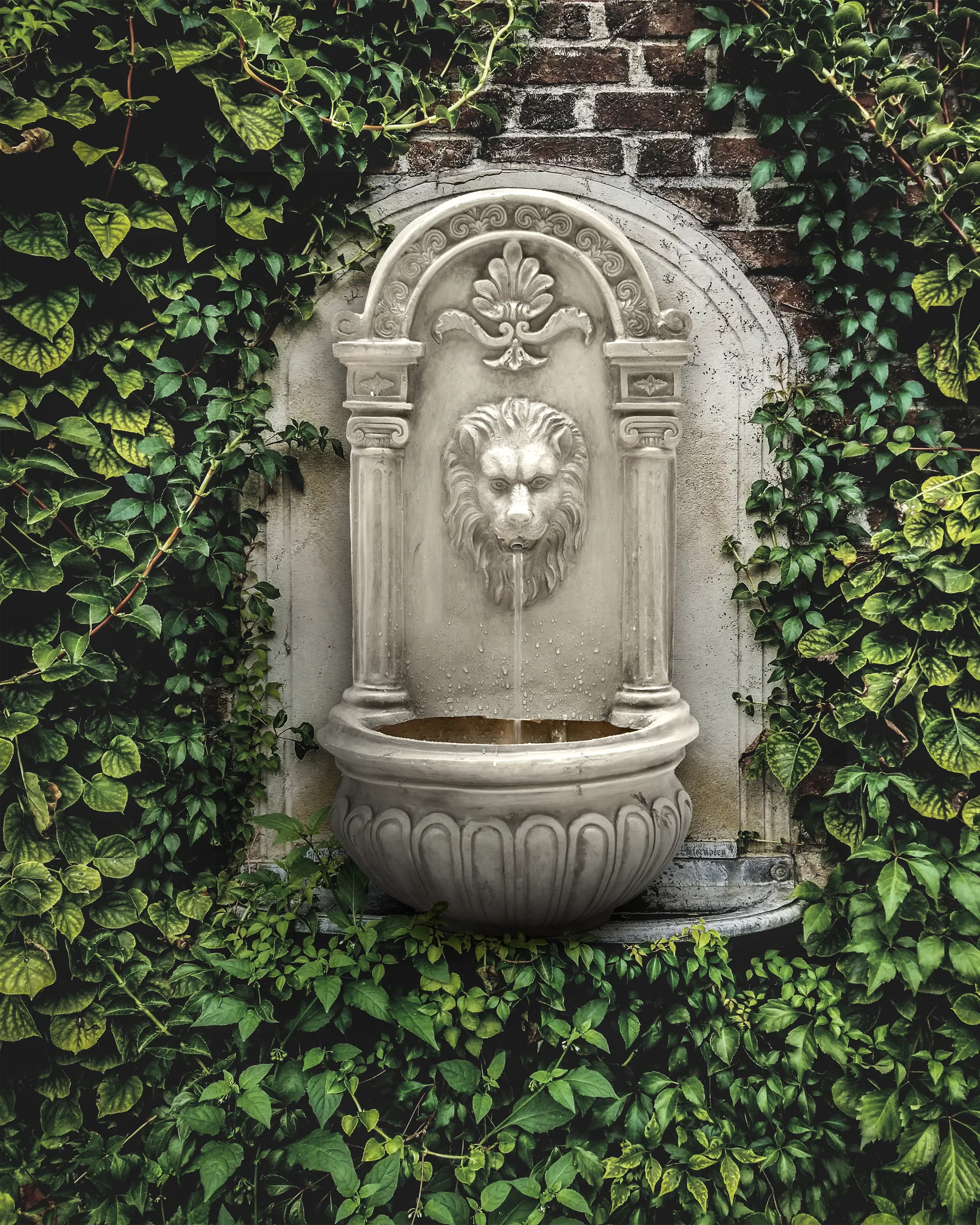 Fontana da giardino LED MARMORE Beige chiaro_984295