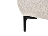 Lit avec sommier Bouclé LESSAY 180 x 200 cm Blanc cassé_982252