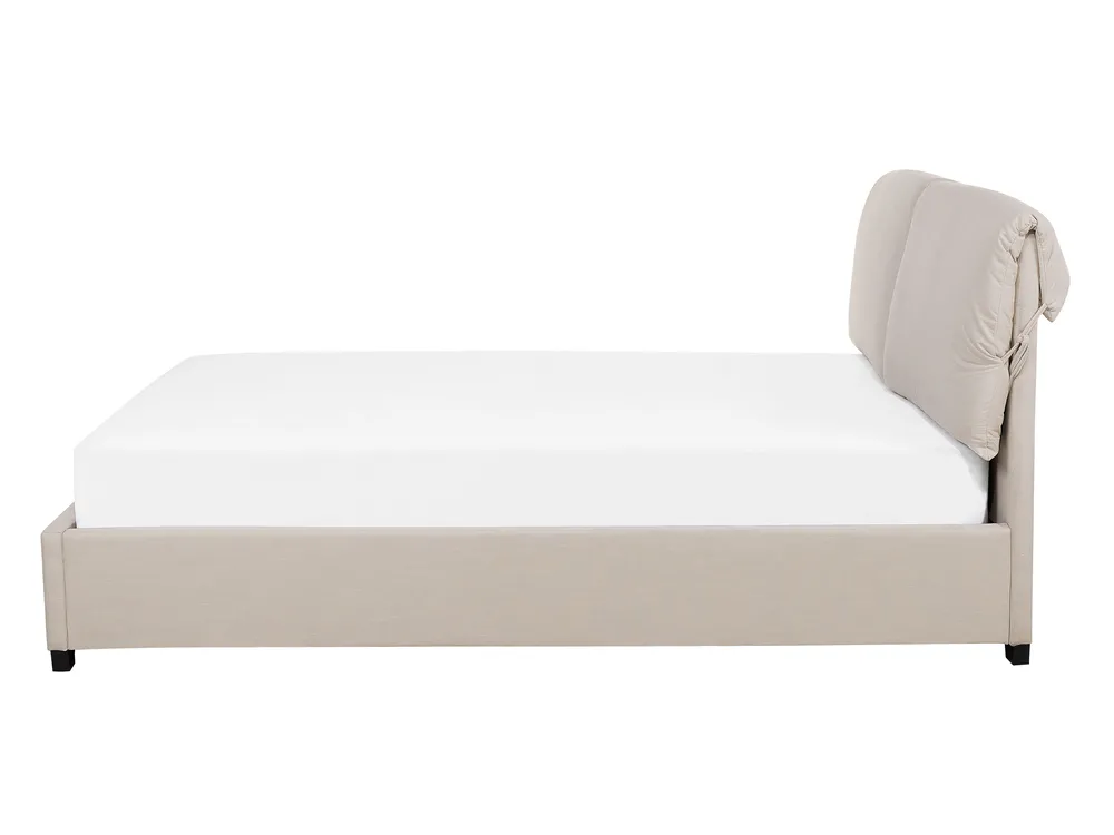 Wasserbett Stoff BELFORT 140 x 200 cm Hellbeige_849951
