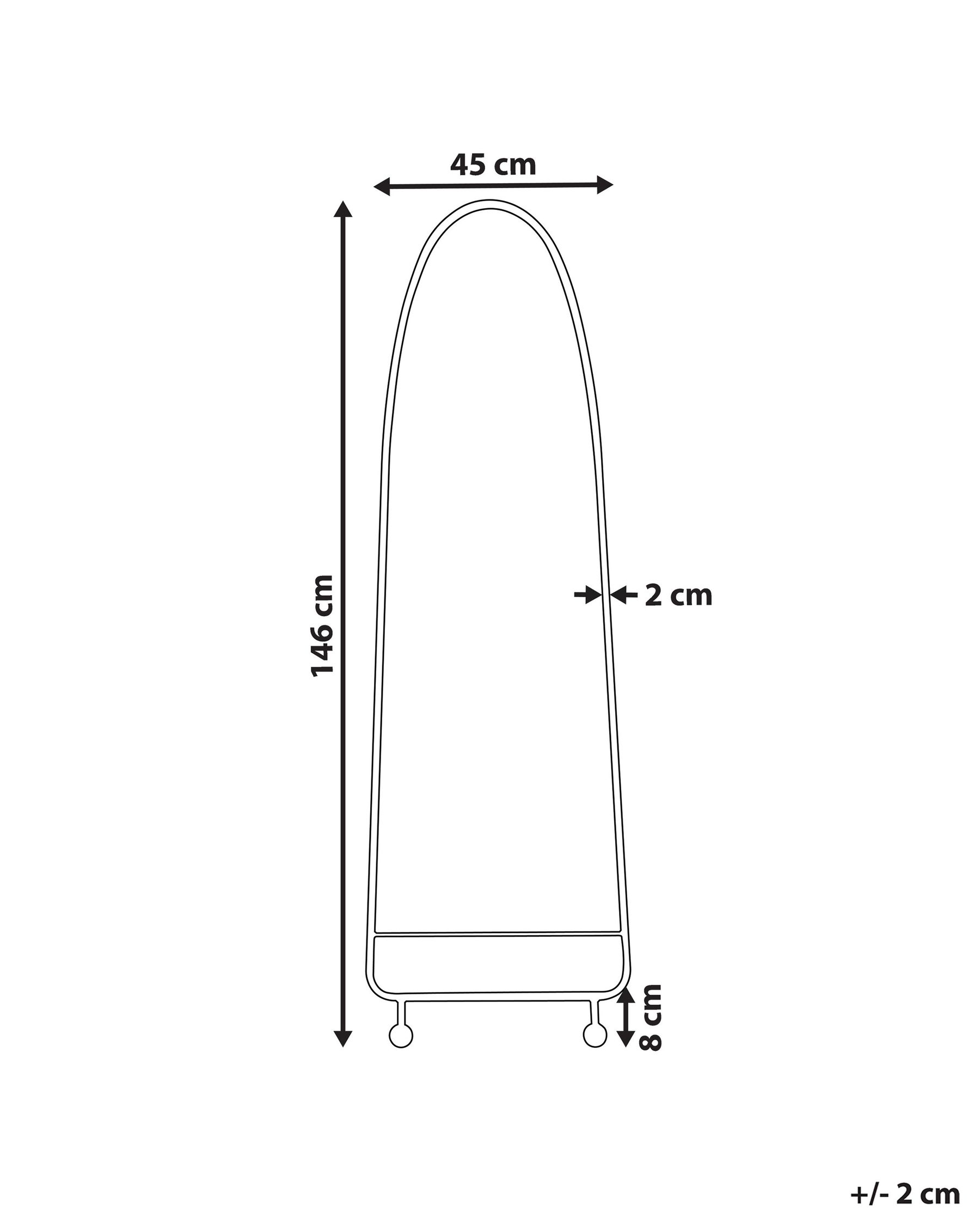 Wall Mirror PARNAY 45 cm 146 cm Metal Olive Green_900710