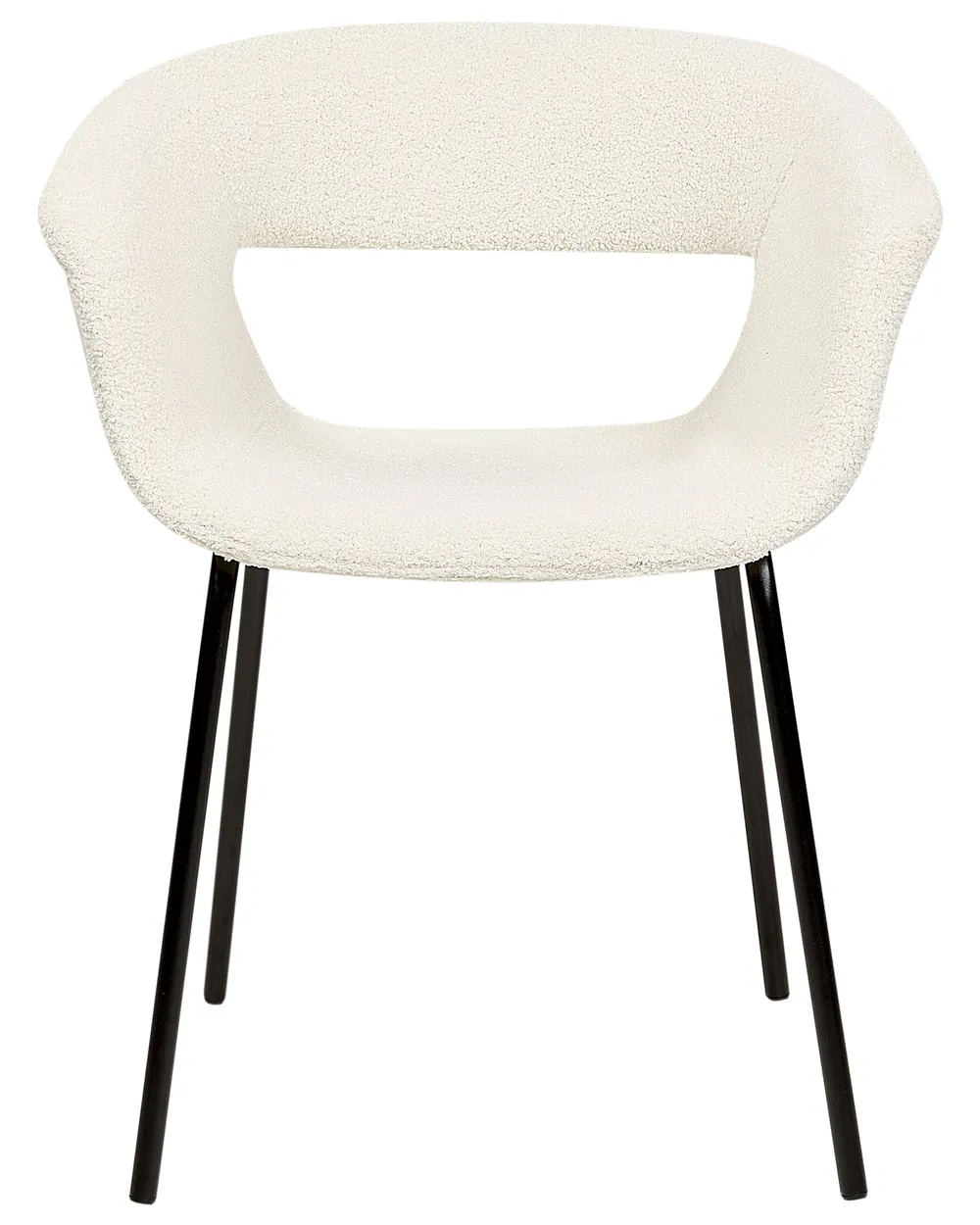Set of 2 Dining Chairs ELMA Boucle Off-White_887298