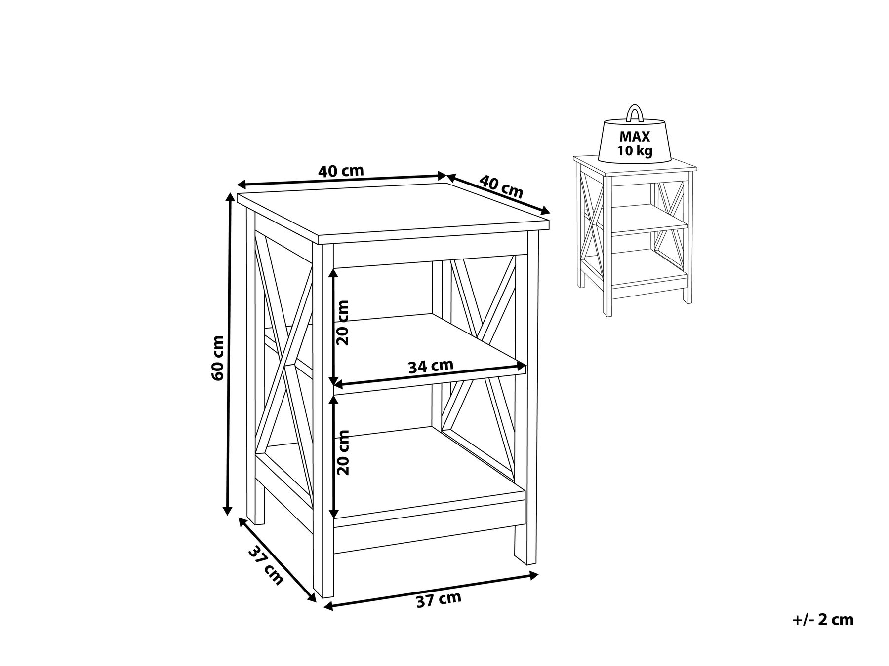 Side Table FOSTER Black_815111
