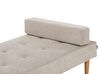 Chaise-longue em tecido creme NIORT_927149