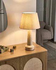 Table Lamp HUMUYA Ceramic Light Beige_1032838