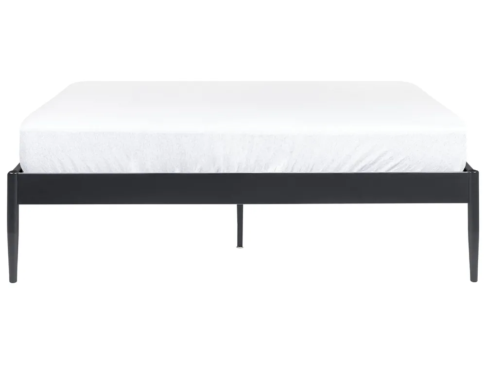 Bed Metal VAURS 160 x 200 cm (EU King Size) Black_827932