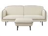 3 personers sofa med fodskammel beige TONSBERG_927328