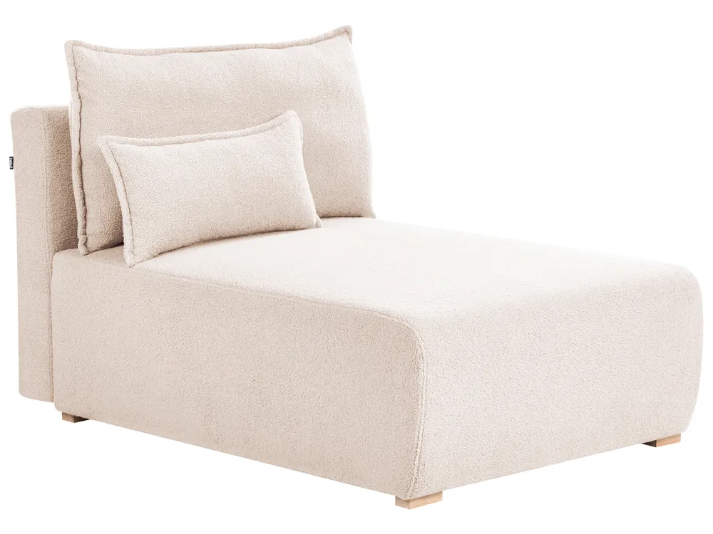 Divano angolare modulare NERBO Bouclé Beige Lato destro_1034670