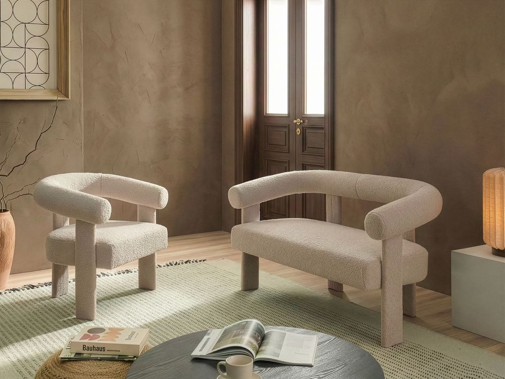 Sofasæt ILBRO Boucle Lys Beige