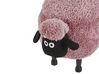 Pouf animaletto in tessuto rosa SHEEP_783638