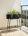 Plant Stand LINNAEA 60 cm Metal Black
