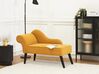 Left Hand Fabric Chaise Lounge Mustard BIARRITZ_934321