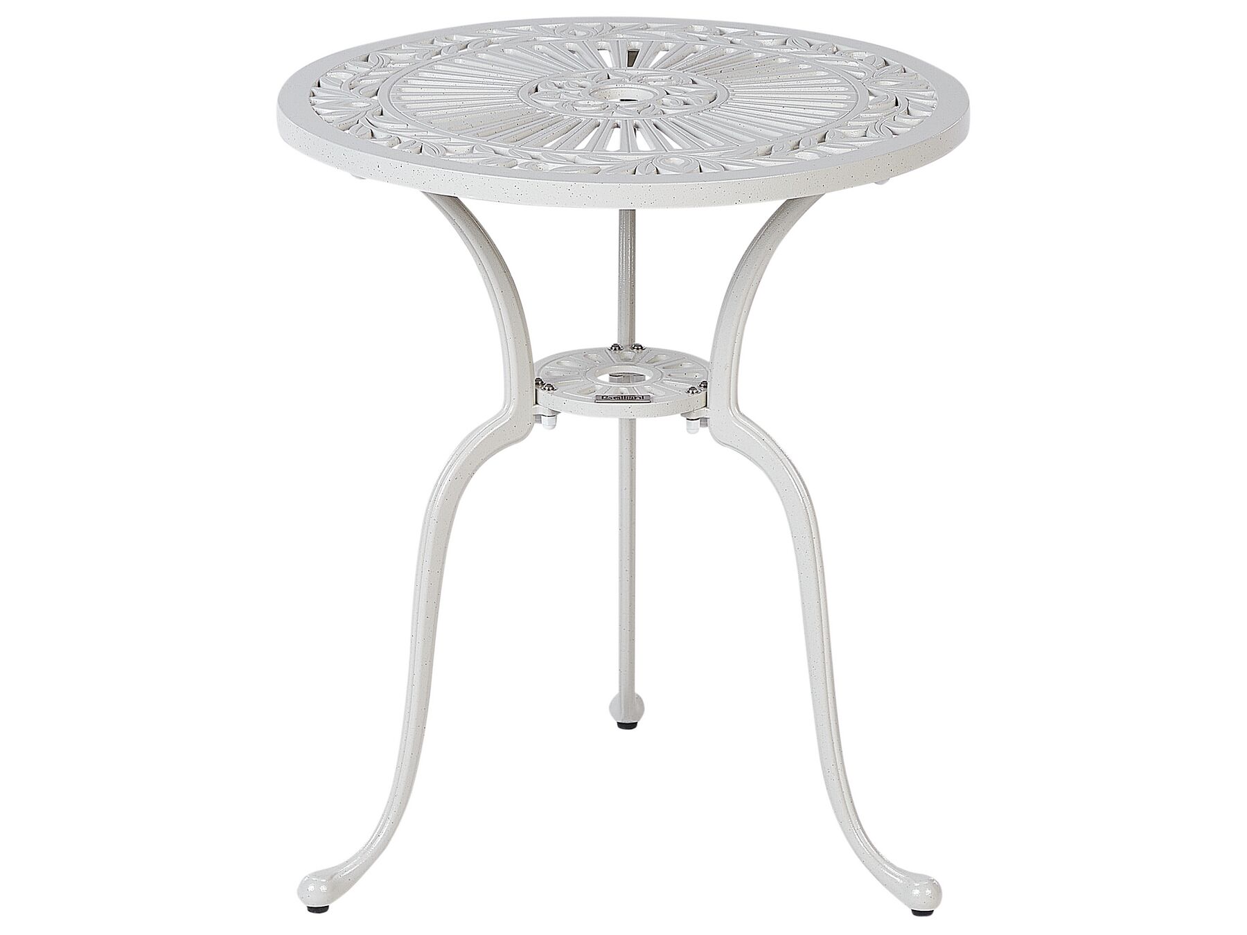 Table de bistrot de jardin en métal ø 61 cm blanc DASCIO_931776