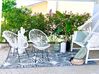 PE Rattan Bistro Set White ACAPULCO II_823528