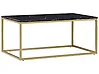 Mesa de centro DELANO Negro/Dorado