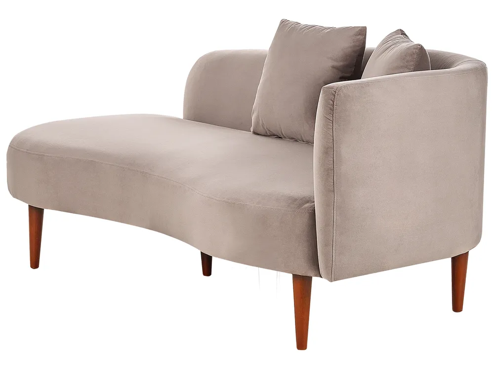 Chaise longue versione destra CHAUMONT Velluto Tortora_880836