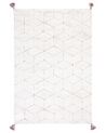 Fehér hosszú szálú szőnyeg 140 x 200 cm SAKARYA_849947