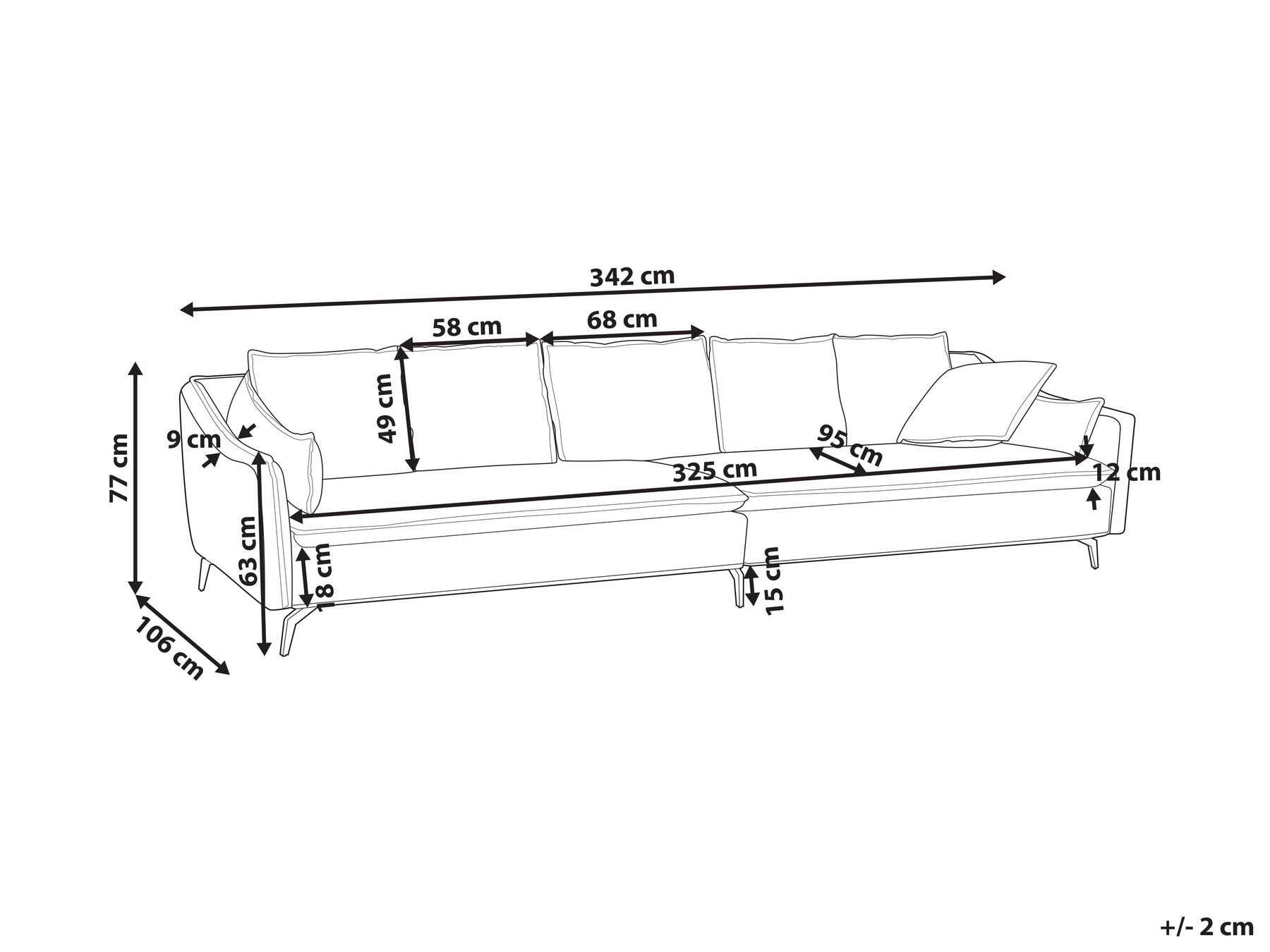 Velvet Sofa Light Grey AURE_851551