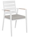 Lot de 4 chaises de jardin gris TAVIANO_922723