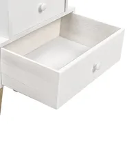 2 Drawer Bedside Table BANKS White_934781