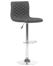 Set of 2 Bar Chairs ORLANDO Swivel Black_685467