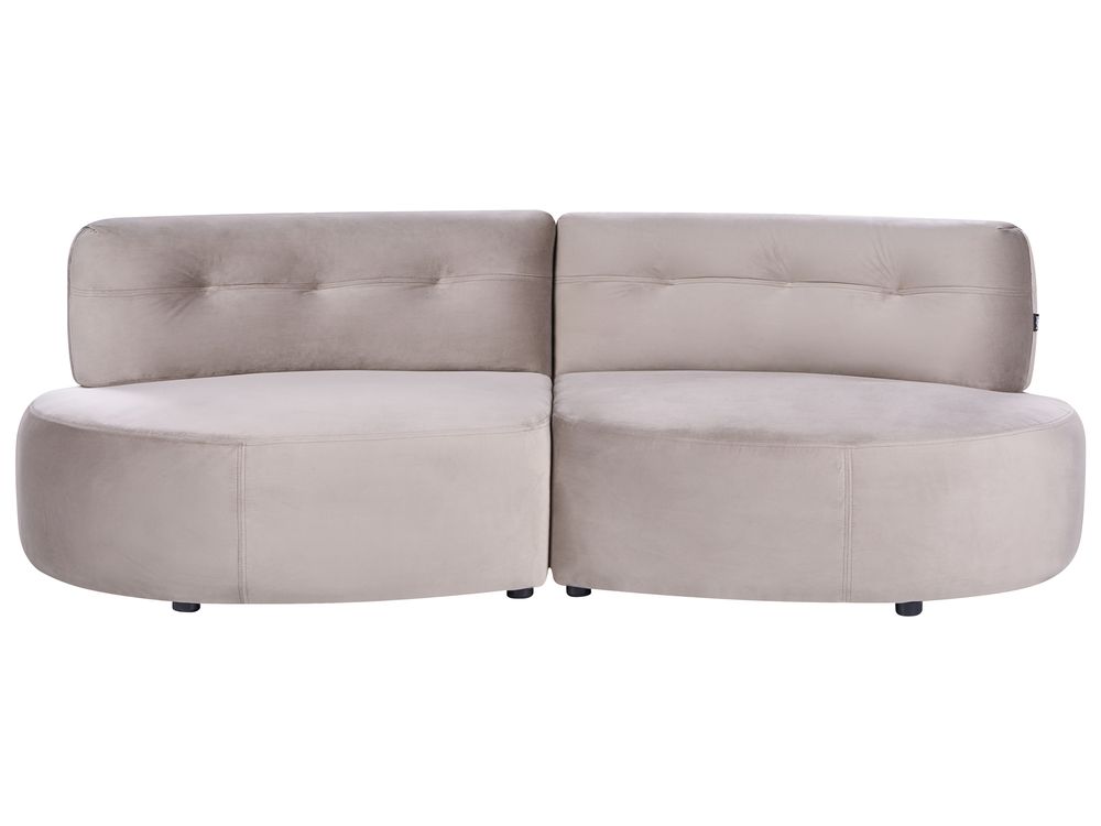 Sofa 3 Seater LAERDAL Velvet Taupe