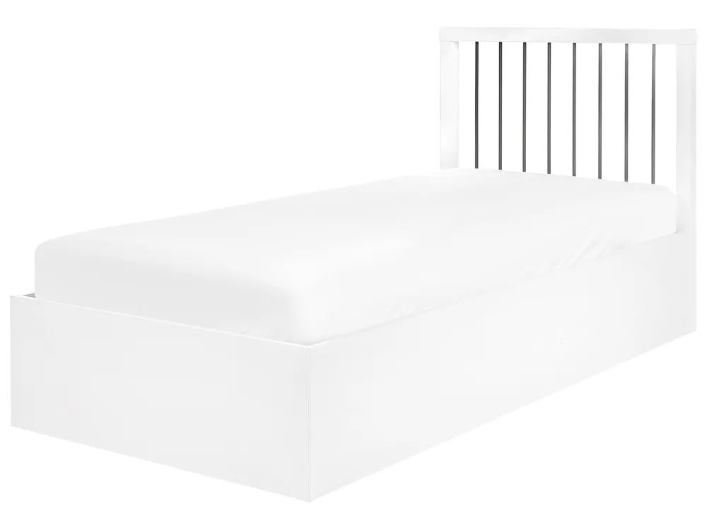 Ottoman Bed ROUVILLERS White 90 x 200 cm (EU Single)_907988