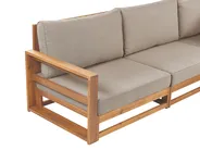 Sofa ogrodowa dla 3 osób TIMOR Modułowy Certyfikowane drewno akacjowe Jasnobrązowy_906347