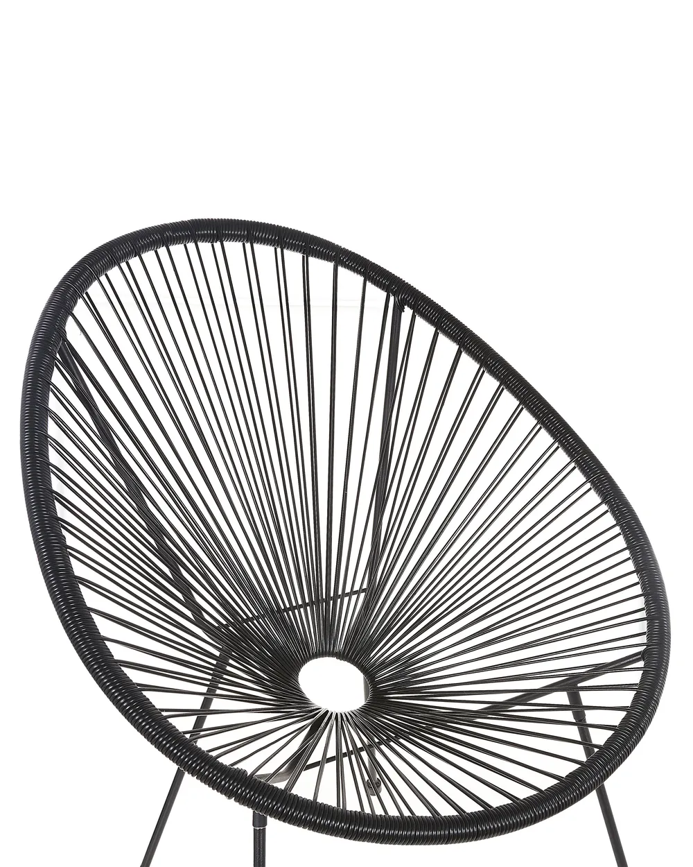 Garden Chair ACAPULCO II PE Rattan Black_795156
