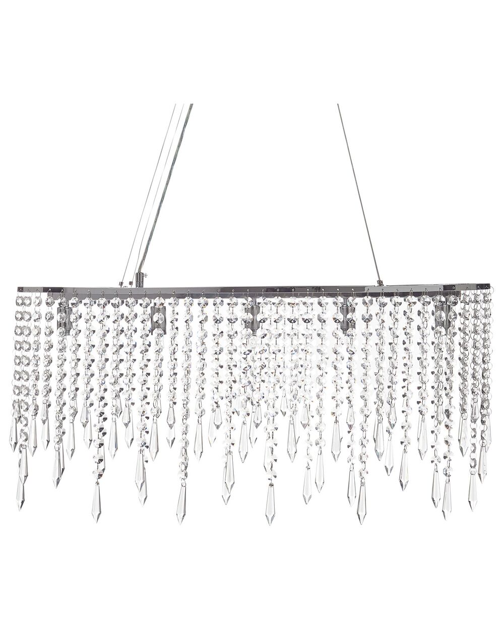 Chandelier CALVELLE Crystal Silver