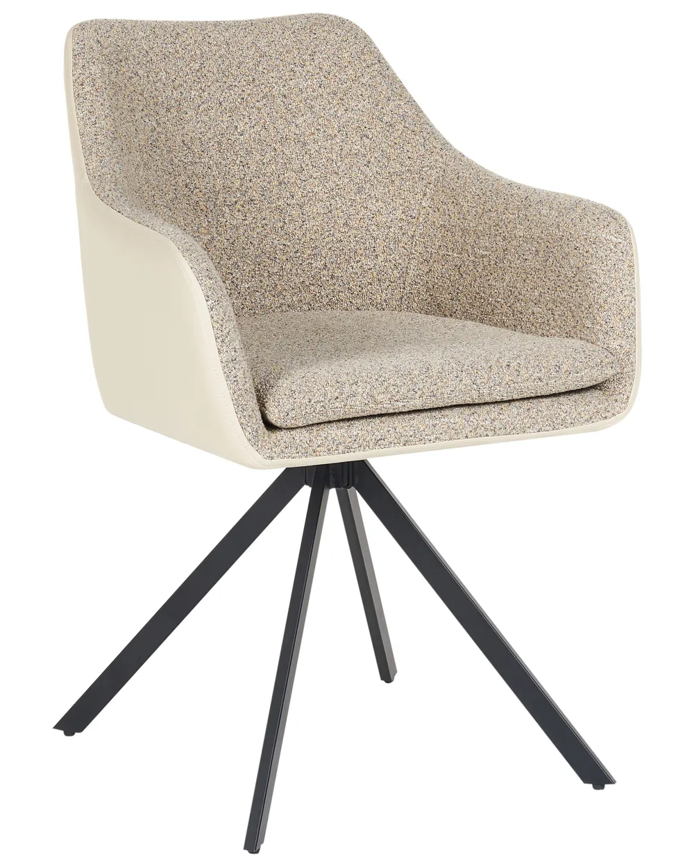 Set of 2 Dining Chairs LITHIA Fabric Taupe_947942