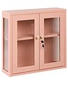Wall Cabinet HARLYN 60 cm Metal Peach Pink