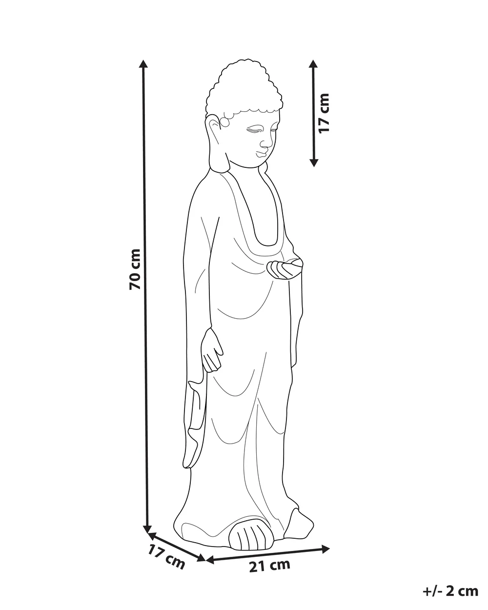 Statua da giardino THOIRY Grigio_939220