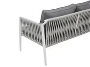 Garden Lounge Set with Table 4 Seater LATINA Metal Grey_702674