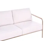 Garden Sofa Set 7 Seater NUXIS with Tables Metal Light Beige_1083068