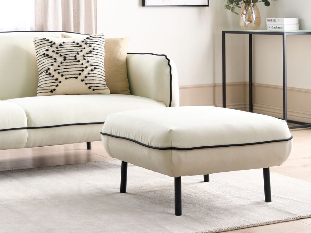 Ottomana TONSBERG Tessuto Beige chiaro
