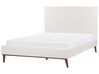 Velvet EU King Size Bed Off-White BAYONNE_901335