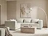 Modular Corner Sofa 4 Seater AXEBO Boucle Off-White Right Hand