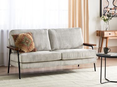 Corduroy Sofa Grey AKRANES