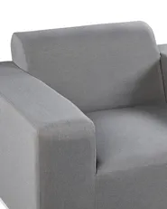 Set of 2 Garden Armchairs ROVIGO Fabric Grey_816864
