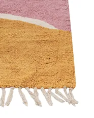Tappeto XINALI Rosa 140 x 200 cm Cotone_906988