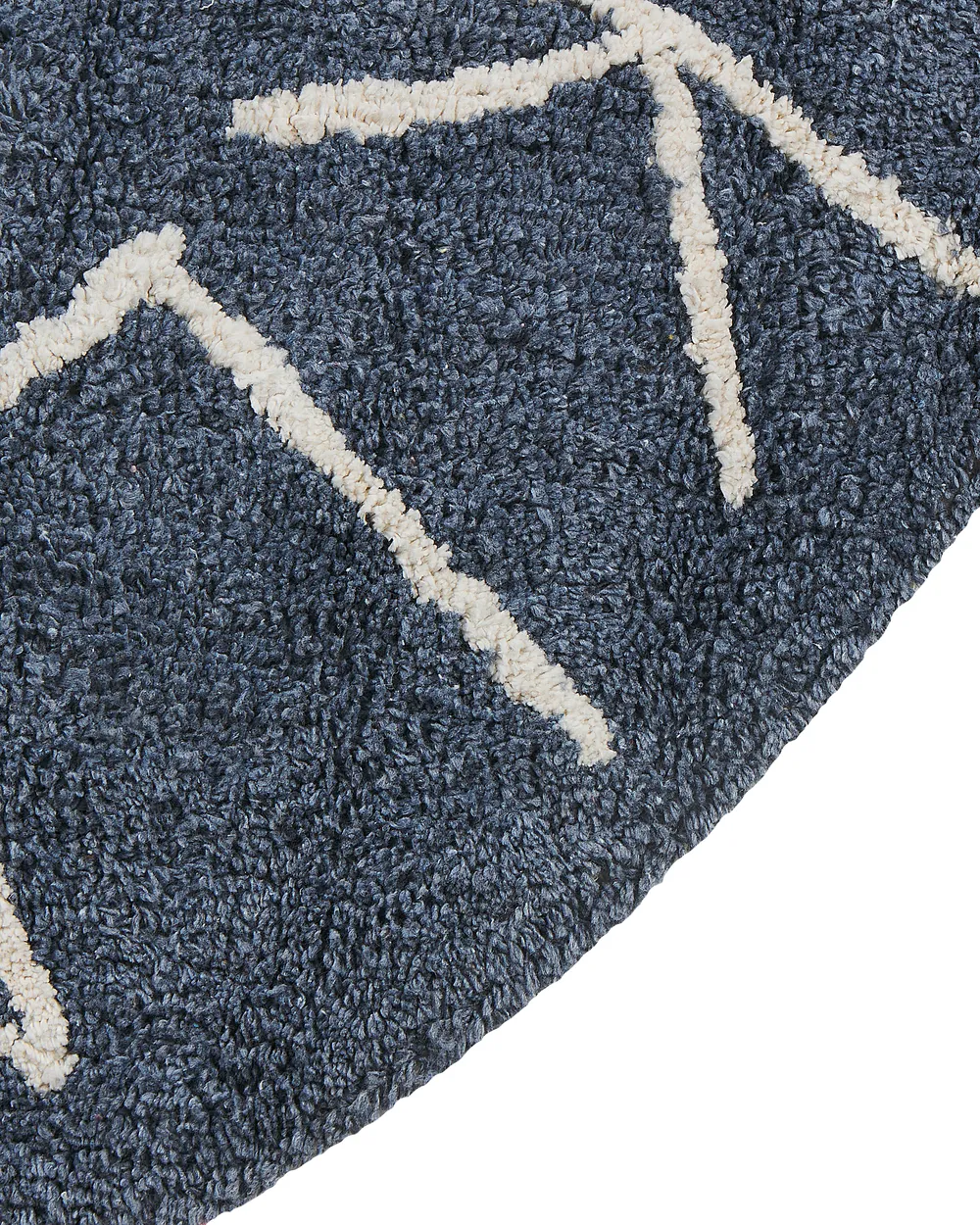 Tappeto per bambini VURGUN Blu scuro ø 120 cm Cotone_907244
