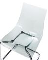 Set of 2 Dining Chairs Transparent MARSHALL_930052