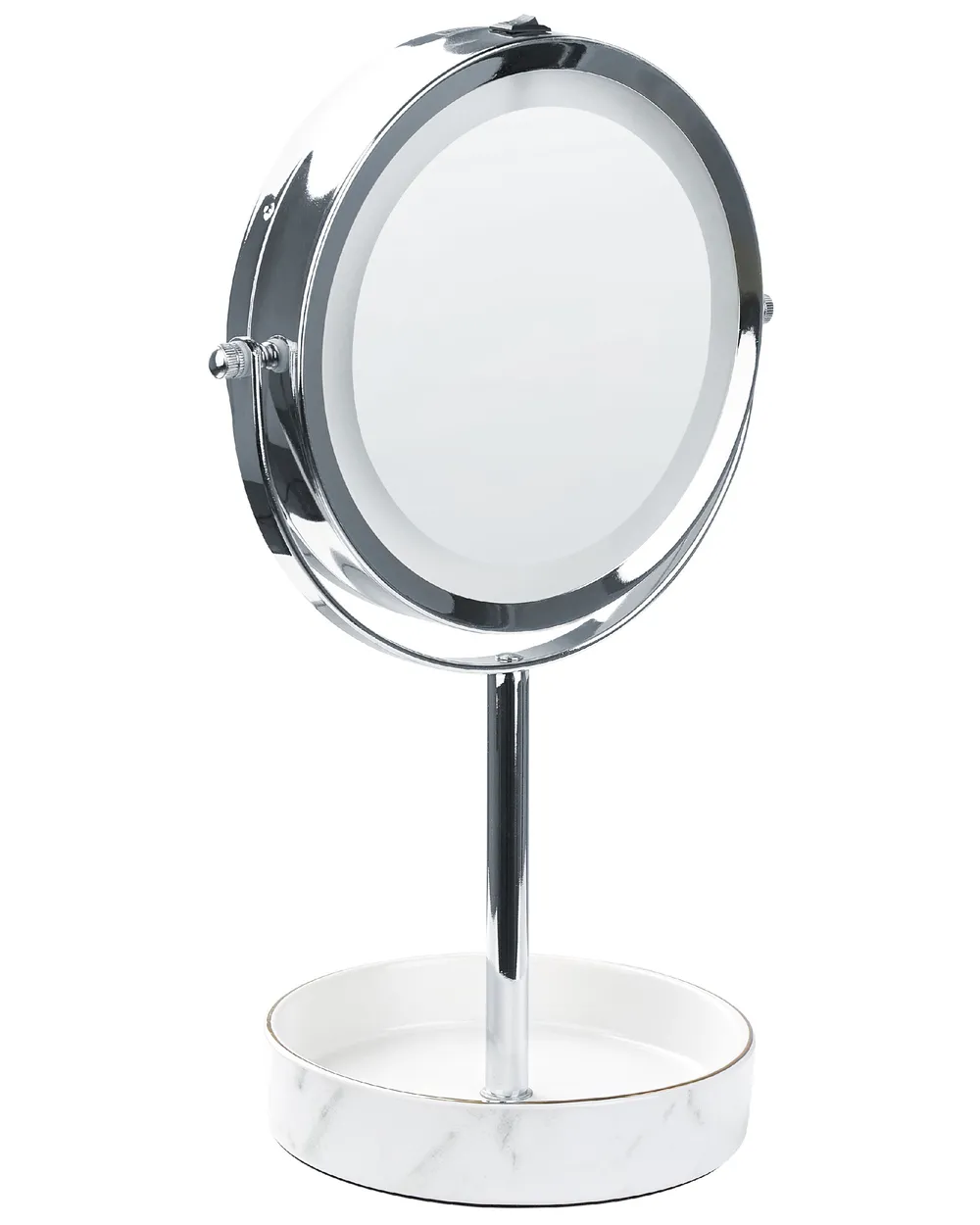 Specchio per make-up LED SAVOIE Bianco/Argento_847900