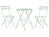 Bistro Set Folding FIORI Metal Mint Green