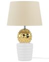 Table Lamp Gold and White VELISE_877559