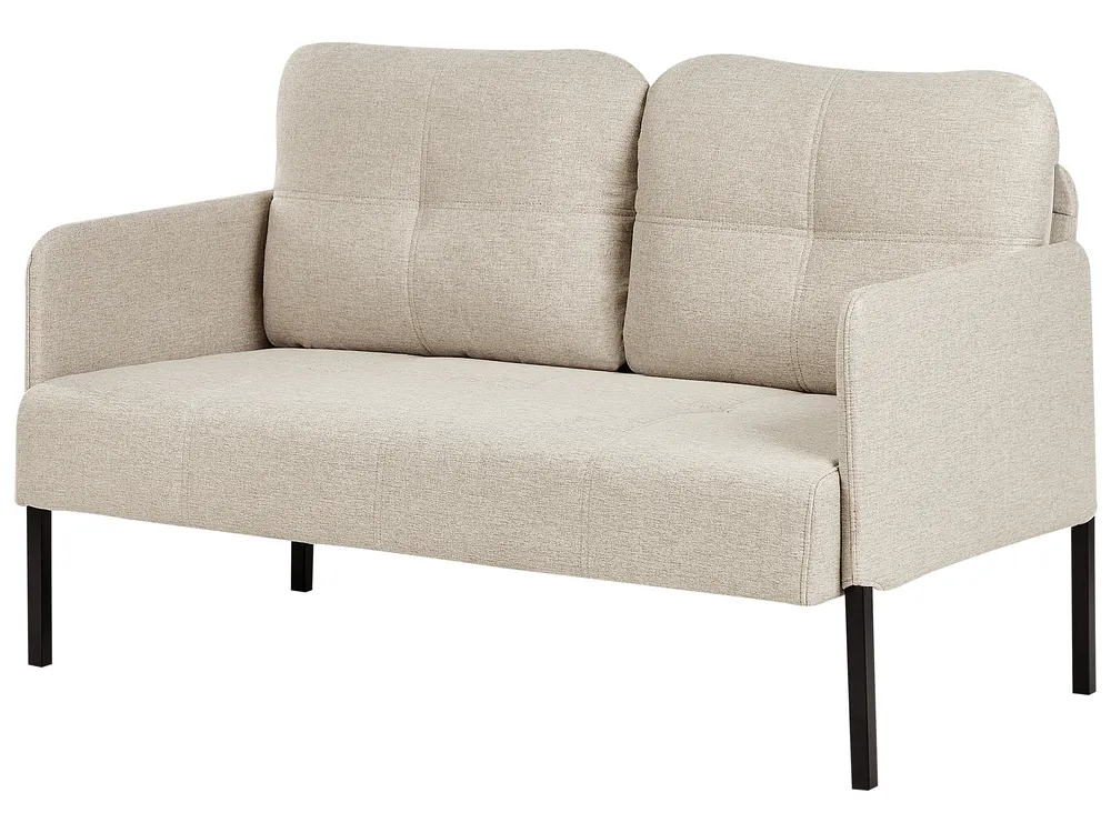 Sofa 2 Seater LAHTI Fabric Light Beige_930604