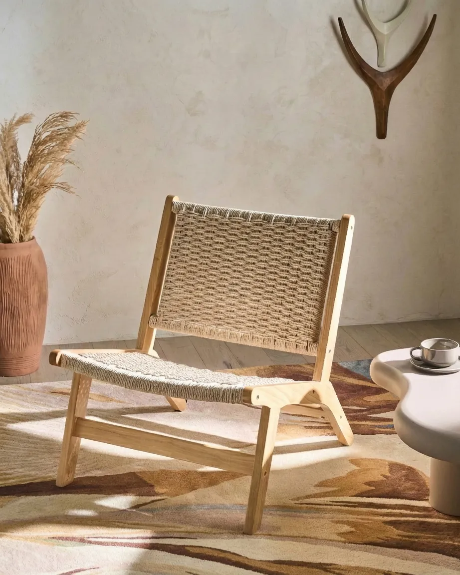 Armchair VILLAZ Wood Light Brown